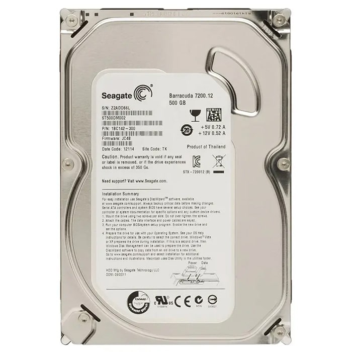 هارد دیسک اینترنال سیگیت 500 گیگ مدل SEAGATE 500G